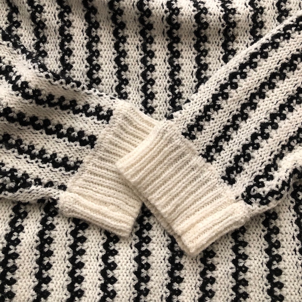 Moon River Cold Shoulder Ruffle Sweater - Picture 3 of 7